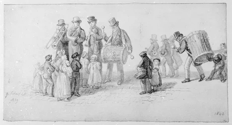 Londoner Straßenband, 1839